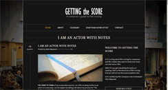 Desktop Screenshot of gettingthescore.com